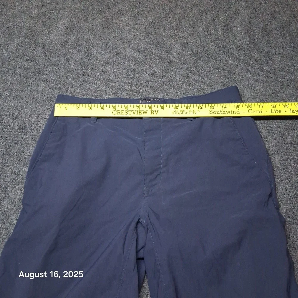 The North Face Long Chino Shorts‎ Mens Size 30 Blue Sprag Flat Front Khaki